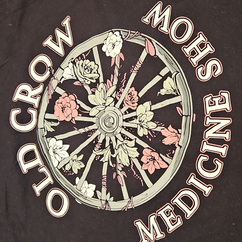 EUC Old Crow Medicine Show Next Level Apparel Black Graphic Tee M - Picture 5 of 6